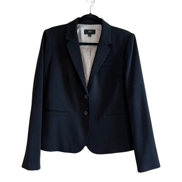 J.Crew Schoolboy Blazer Single Breasted Black Size Large - Picture 2 of 9